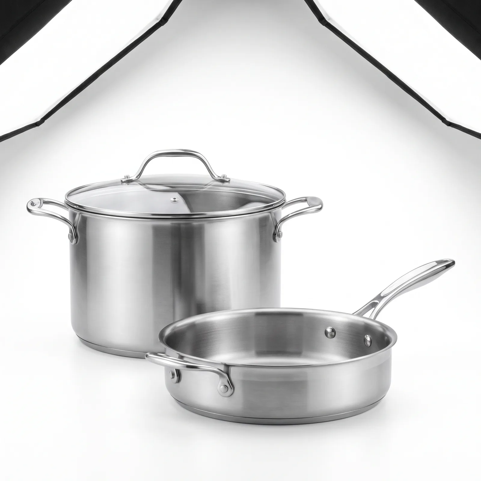 Stainless Steel Cookware Set, Induction-Ready